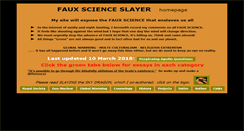 Desktop Screenshot of fauxscienceslayer.com