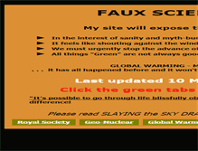 Tablet Screenshot of fauxscienceslayer.com